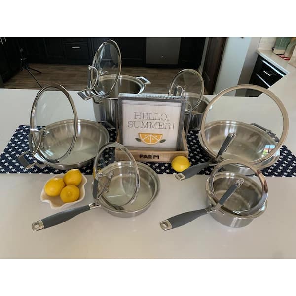 12 - Piece Grand Collection Cookware Set for Everyday Cooking & Meal Prep